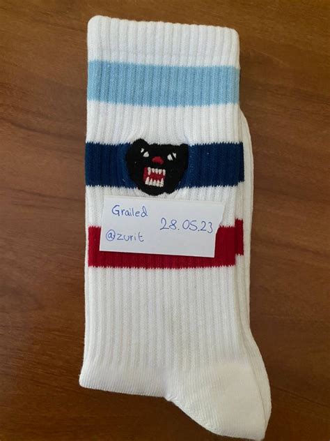 gucci blue socks|gucci panther socks.